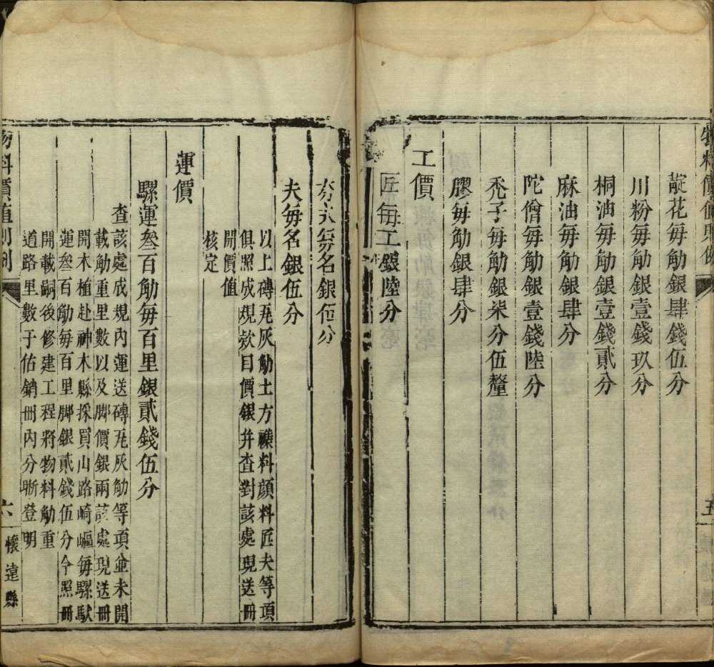 图片[1]-钦定物料价值则例（陕西省）-天天向上