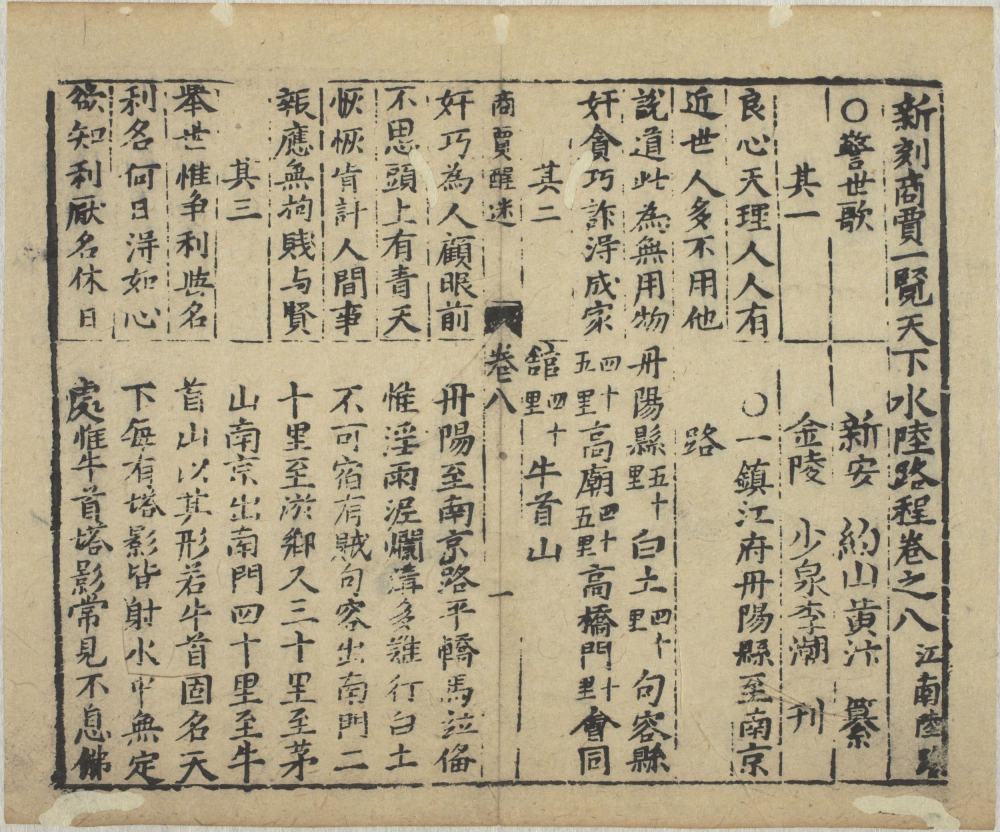 图片[6]-客商一览醒迷天下水陆路程（商贾醒迷水陆路程）-天天向上