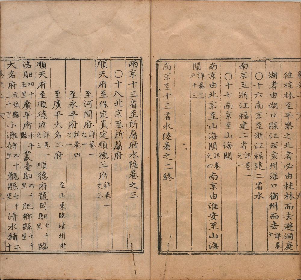 图片[5]-客商一览醒迷天下水陆路程（一统路程图记）-天天向上